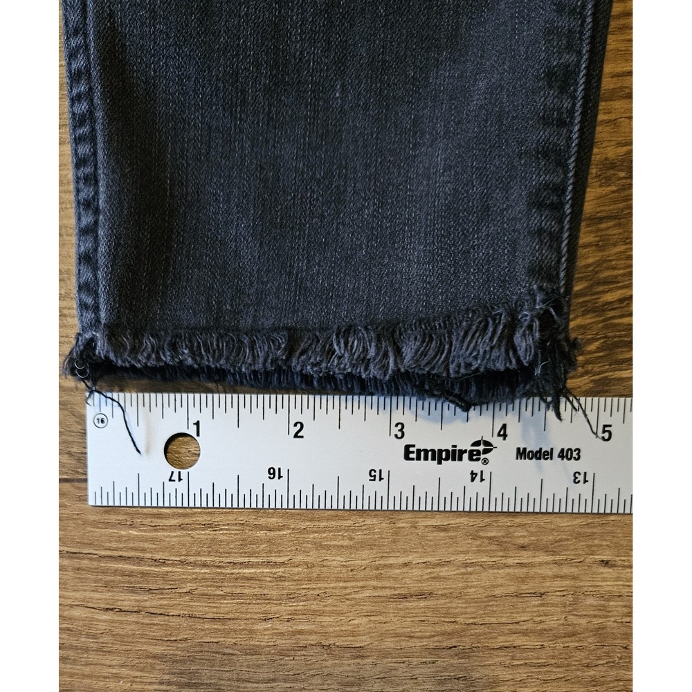 MADEWELL Womens Size 28 Black Stretch Denim 10" High Rise Skinny Jeans 29x26 - Picture 9 of 16